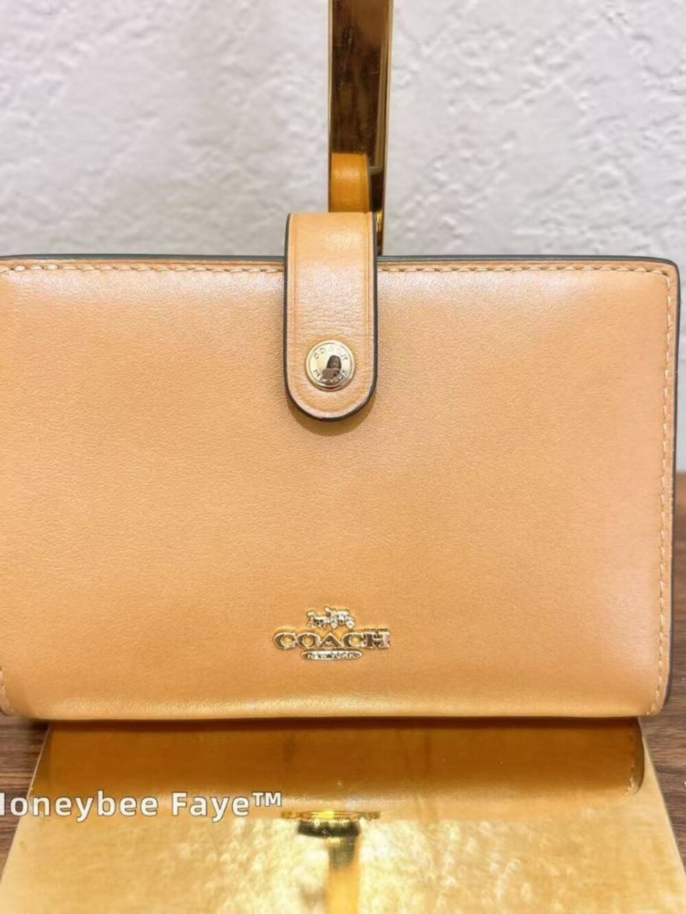 NWT Coach 2-In-1 Wallet CCL71 Gold/Brown